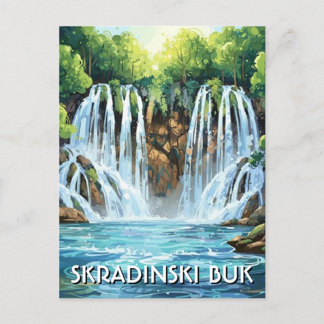 Postal Croatia Skradinski Buk (Anverso)