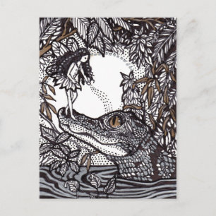 Postal Croc para bebés y hadas