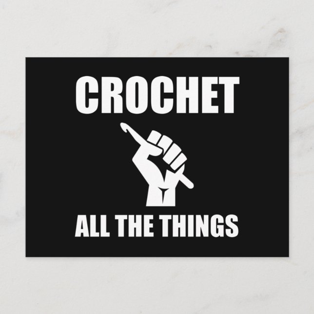 Postal Crochet All Things Funny Crocheting (Anverso)