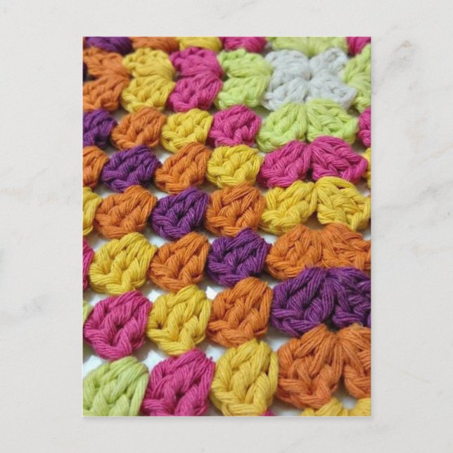 Postal Crochet Granny Square (Anverso)