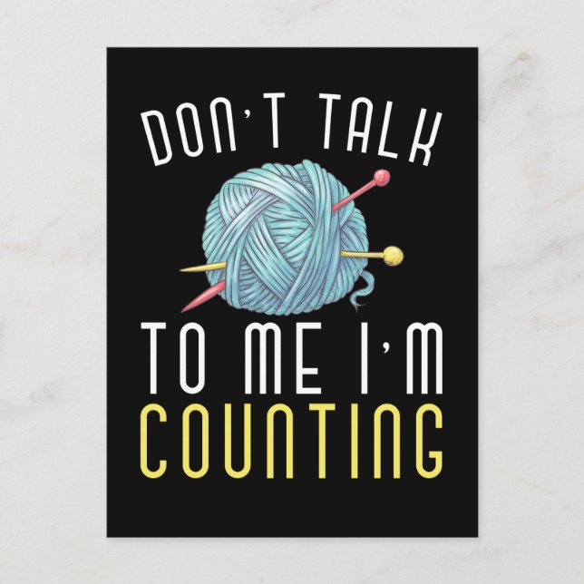 Postal Crochet Hobby Crafting Yarn Lover (Anverso)