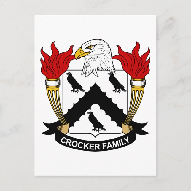 Postal Crocker Family Crest (Anverso)