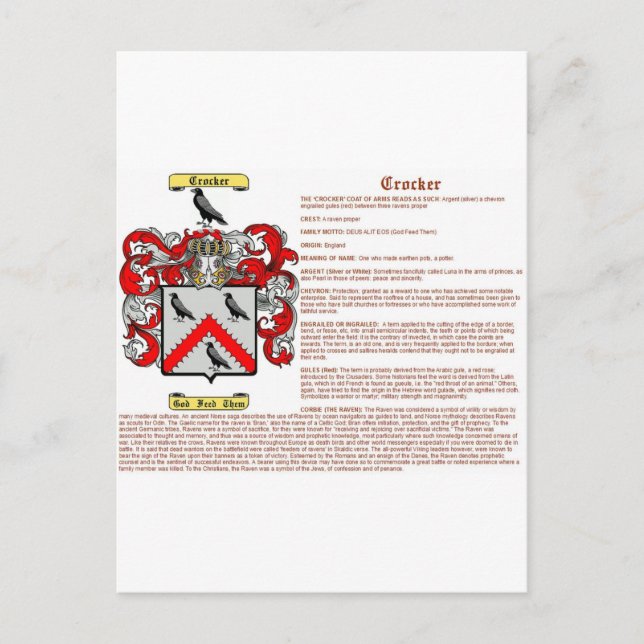 Postal crocker (significado) (Anverso)