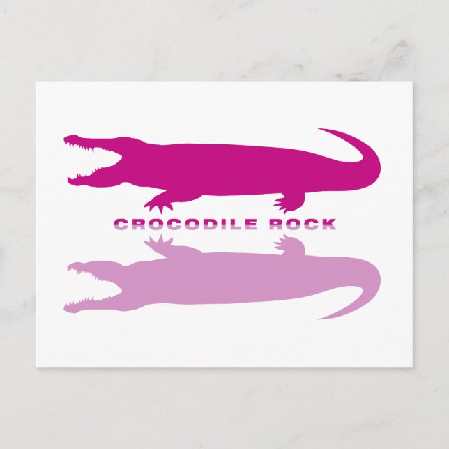 Postal Crocodile Reflection Purple) (Anverso)