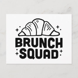 Postal Croissant estético de brunch squad citas de amante