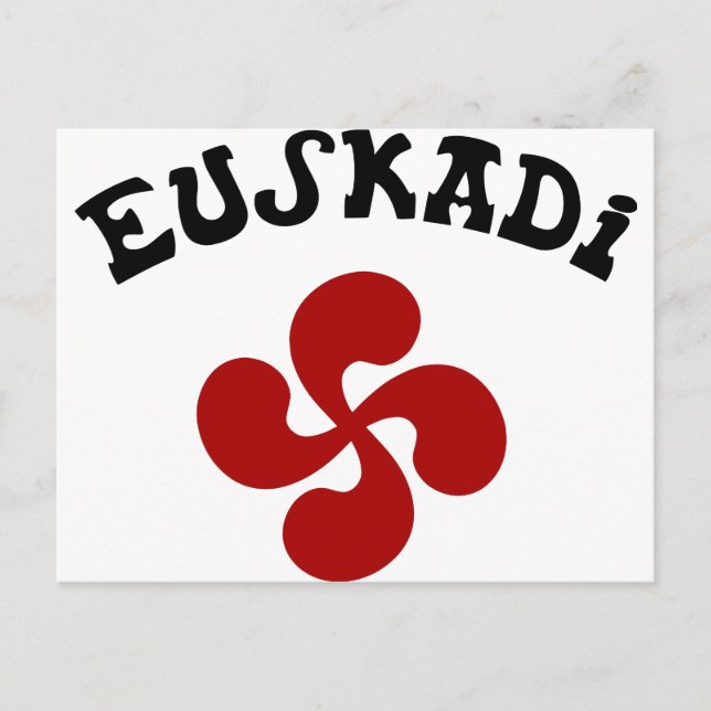 Postal Croix Basque Euskadi Rouge (Anverso)