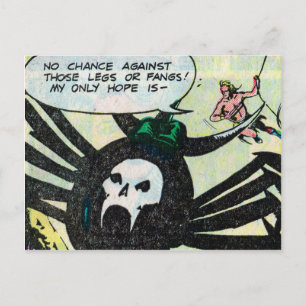 Postal Crom y el Dios Araña de la Postcarta de AKKA #3 de