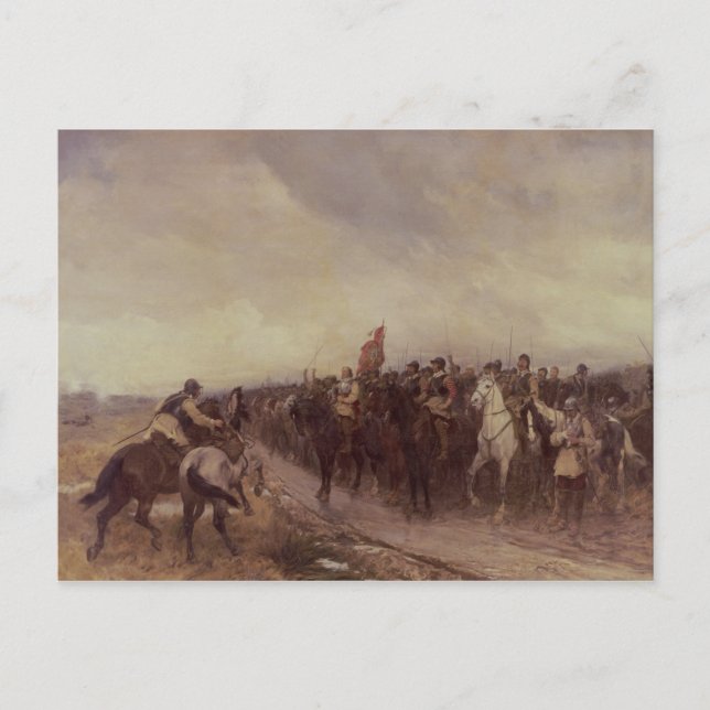 Postal Cromwell en Dunbar, 1650 (Anverso)