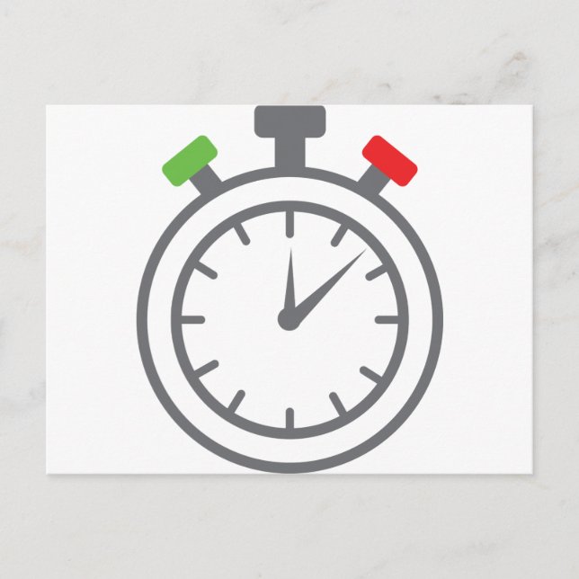 Postal cronómetro - temporizador de alarma (Anverso)