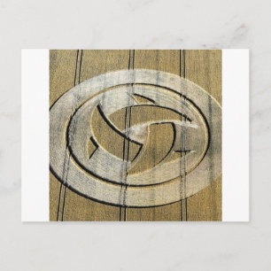 Postal Crop Circle Crescent Moons Wiltshire