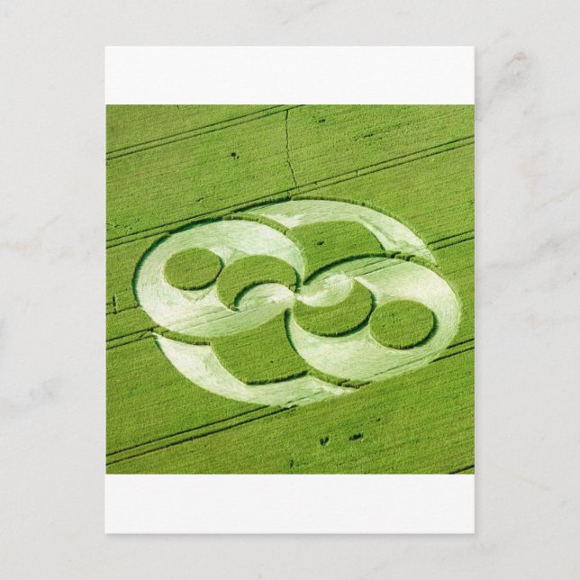 Postal Crop Circle Julia Set Liddington Castle 1996 (Anverso)