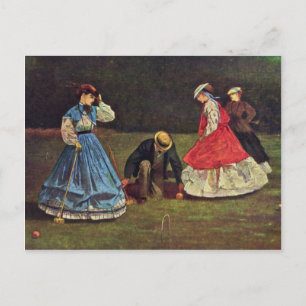 Postal Croquet De Homer Winslow (Mejor Calidad)
