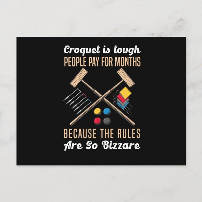 Postal Croquet Sport Rich Rules Croquet Club (Anverso)