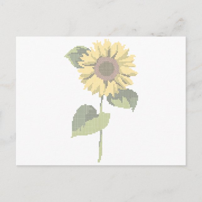 Postal cross dot sunflower (Anverso)