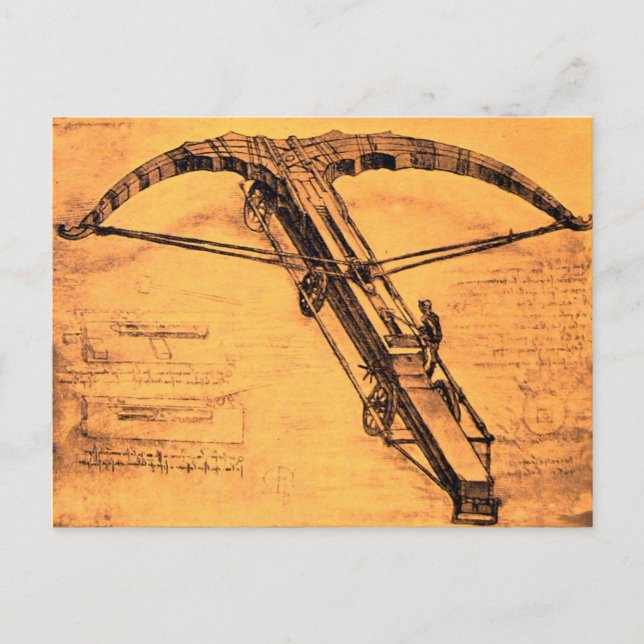 Postal CROSSBOW GIGANTE, pergamino antiguo (Anverso)