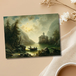 Postal Crossing in a Moonlit Night - Albert Rieger