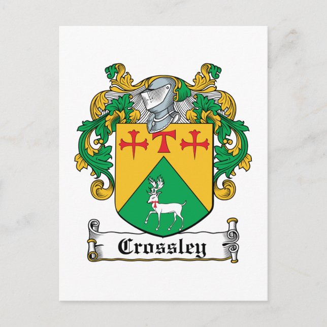 Postal Crossley Family Crest (Anverso)