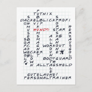 Postal Crosswords Hund <3
