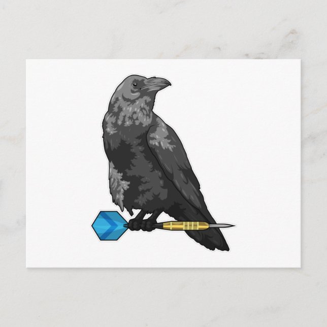 Postal Crow en Darts con Dart (Anverso)