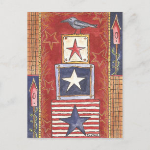 Postal Crow on Stars