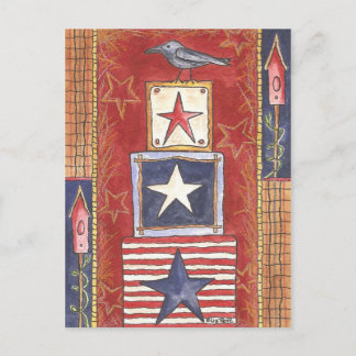 Postal Crow on Stars