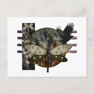 Postal Crow oscuro de gótico