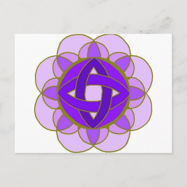 Postal "Crown Chakra" (Anverso)