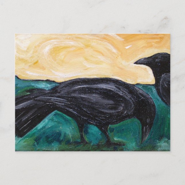 Postal Crows de llanura (Anverso)
