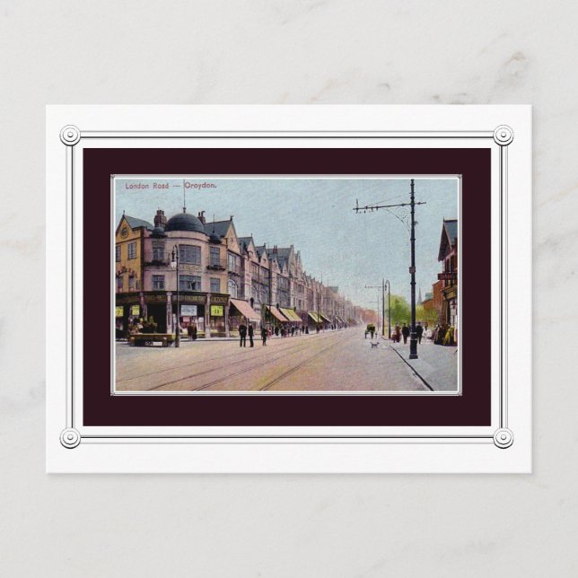 Postal Croydon, Surrey, Londres (Anverso)