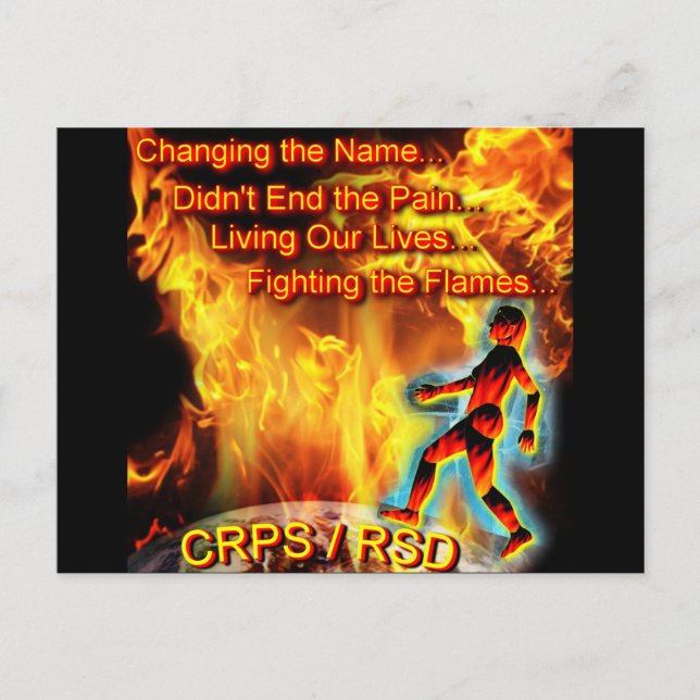 Postal CRPS/RSD viviendo nuestras vidas, luchando contra  (Anverso)