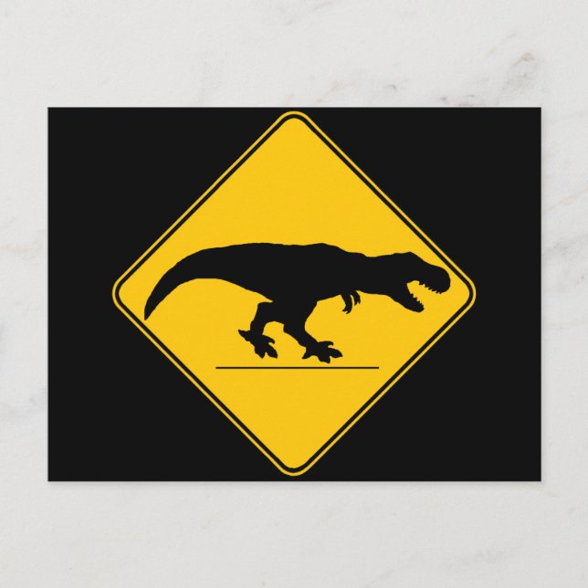 Postal Cruce de Tyrannosaurus rex (Anverso)