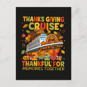 Postal Crucero de Acción de Gracias Familiar 2026 Viaje d
