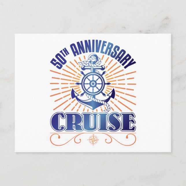 Postal Crucero de aniversario número 50 (Anverso)