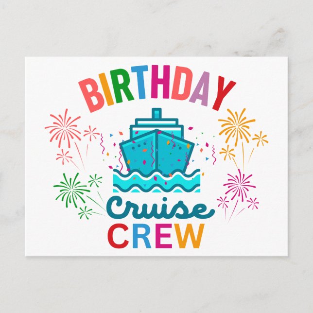 POSTAL CRUCERO DE CUMPLEAÑOS (Anverso)