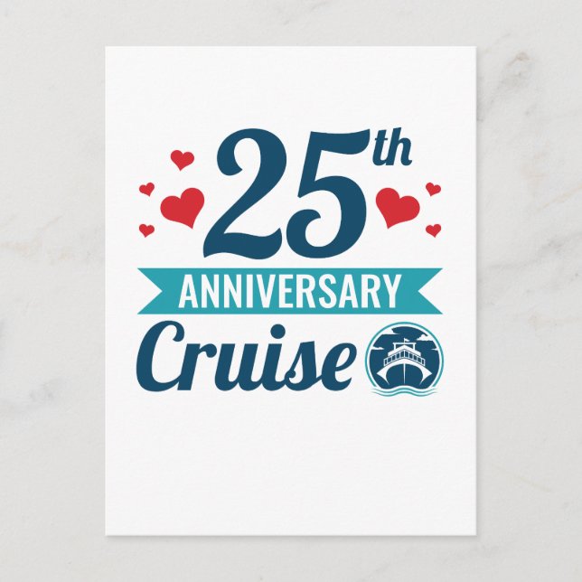 Postal Crucero del 25º Aniversario (Anverso)