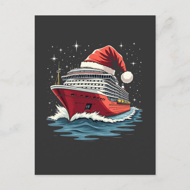 Postal Crucero familiar Crucero navidad coincidente  (Anverso)