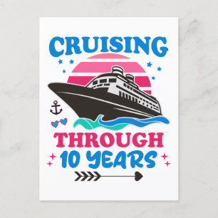 Postal Crucero por 10 años de boda