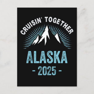 Postal Crucero por Alaska 2025 Vacaciones de viaje con fa