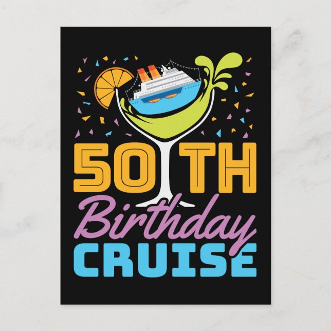 Postal Crucero por cumpleaños 50 (Anverso)