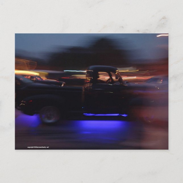 Postal cruceros automóviles clásicos (Anverso)