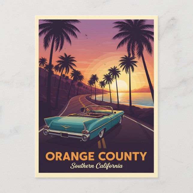 Postal Cruceros convertibles clásicos a través del condad (Anverso)