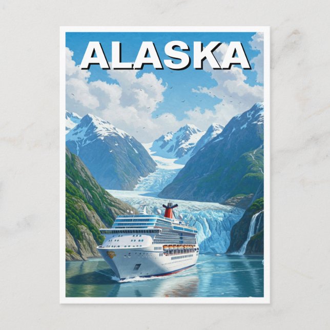 Postal Cruceros en Alaska Travel (Anverso)