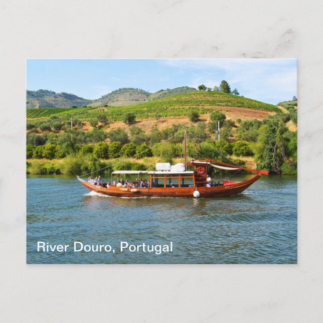 Postal Cruceros por el río Douro, Portugal (Anverso)