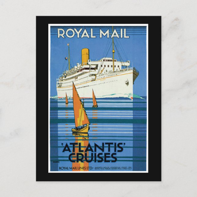 Postal Cruceros Royal Mail Atlantis (Anverso)