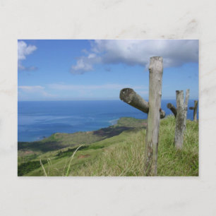 Postal Cruces con vistas a la isla de Guam, en el Pacífic