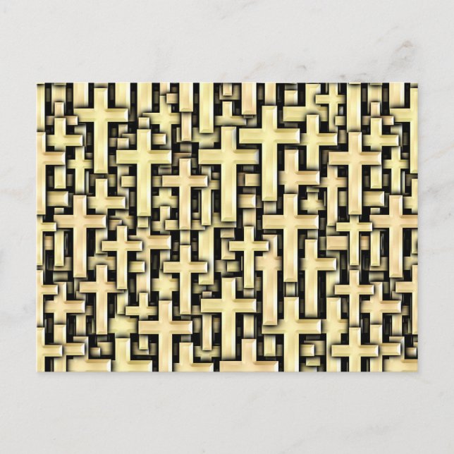 Postal Cruces dorados (Anverso)