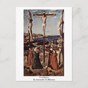Postal Crucifixión De Antonello Da Messina
