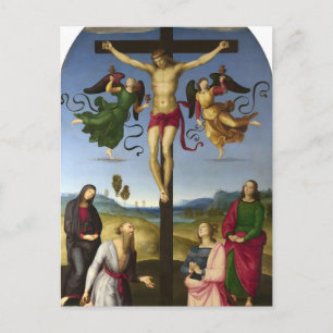 Postal Crucifixión de Jesús por Rafael