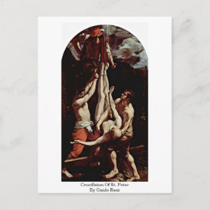 Postal Crucifixión De San Pedro Por Guido Reni