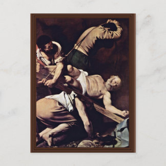 Postal Crucifixión De San Pedro Por Michelangelo Merisi D